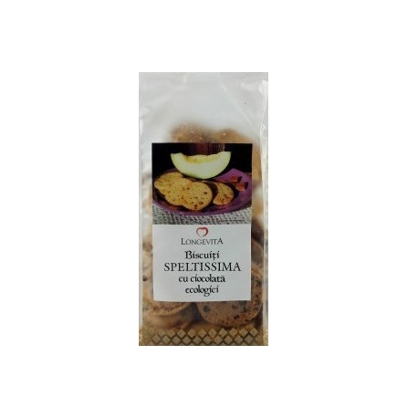 Biscuiti Bio Speltissima cu Ciocolata Longevita 200gr