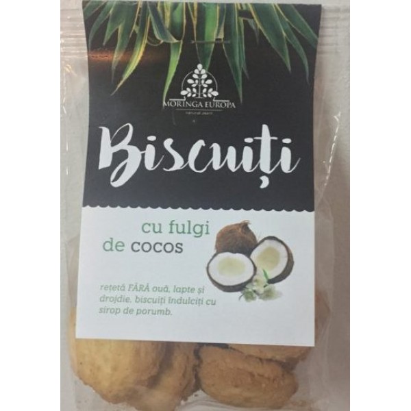 Biscuiti cu Fulgi de Cocos Bio 250gr Moringa Eur