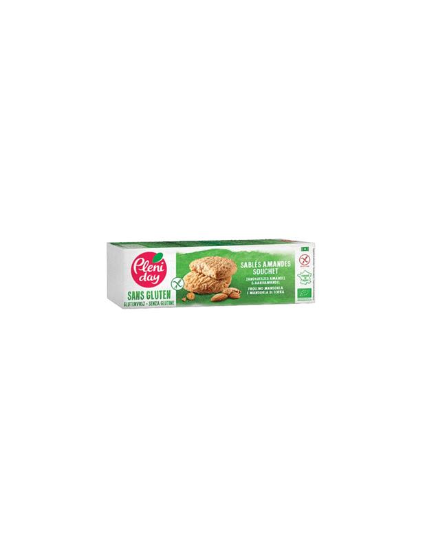 Biscuiti cu Migdale si Alune Tigrate Fara Gluten Bio 150gr Pleniday