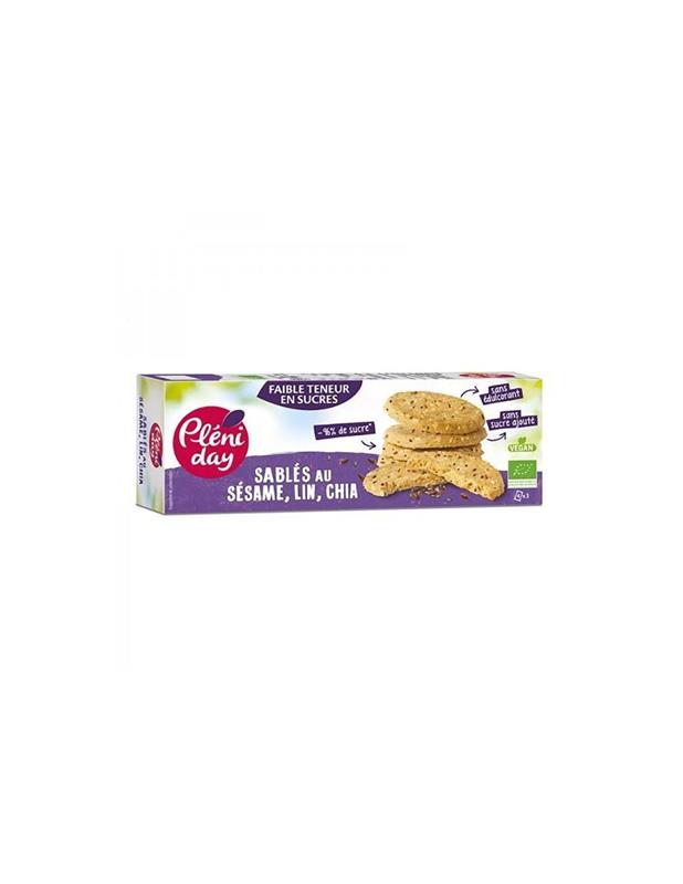 Biscuiti cu Seminte Fara Zahar Bio 105gr Pleniday