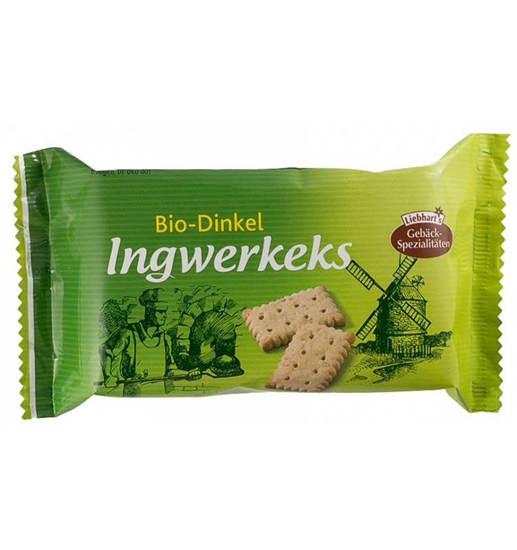 Biscuiti din Grau Spelta cu Ghimbir Bio 125gr Liebhart's