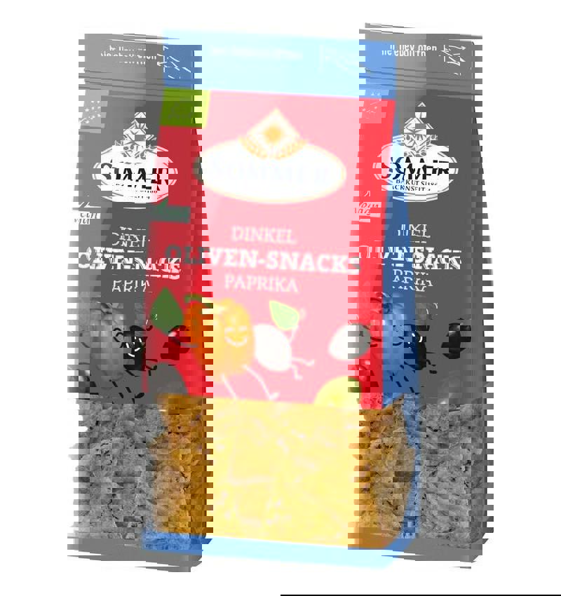 Biscuiti din Grau Spelta cu Masline si Paprika Eco 150 grame Sommer