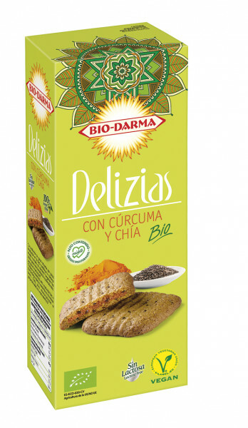 Biscuiti din Ovaz cu Turmeric si Chia Bio 125gr Bio Darma