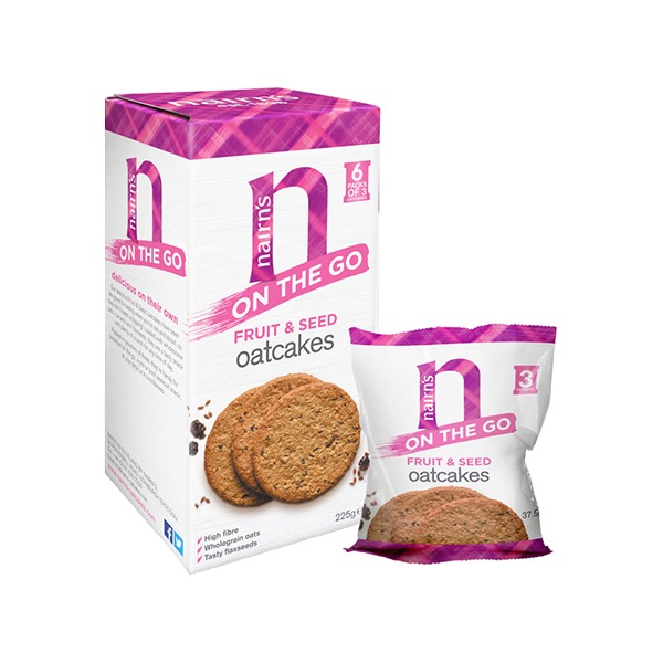 Biscuiti Ovaz Integral Fructe, Seminte Nairn's 225gr