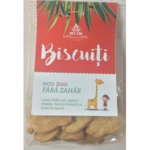 Biscuiti Zoo Fara Zahar Bio 250gr Moringa Eur