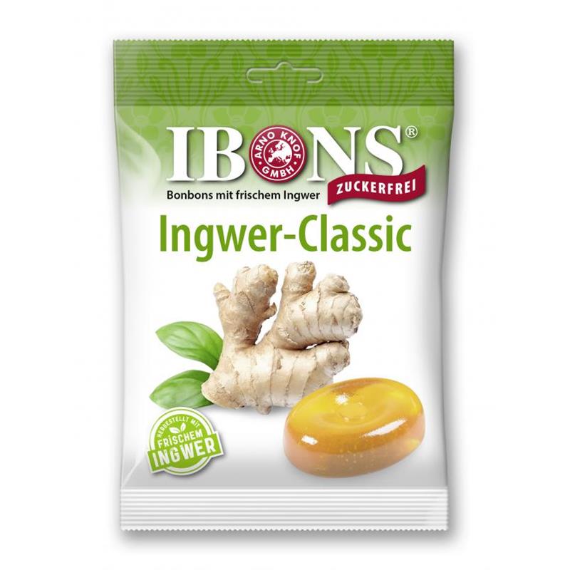 Bomboane cu Ghimbir Fara Zahar Ibons 75gr Vivil