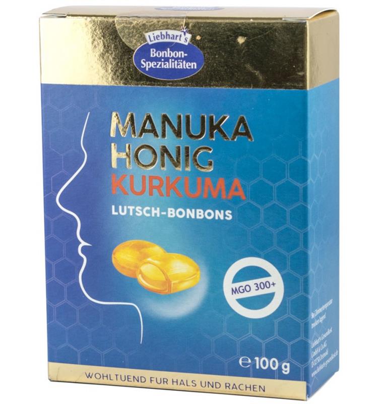Bomboane cu Miere de Manuka si Curcuma 100gr Liebhart's