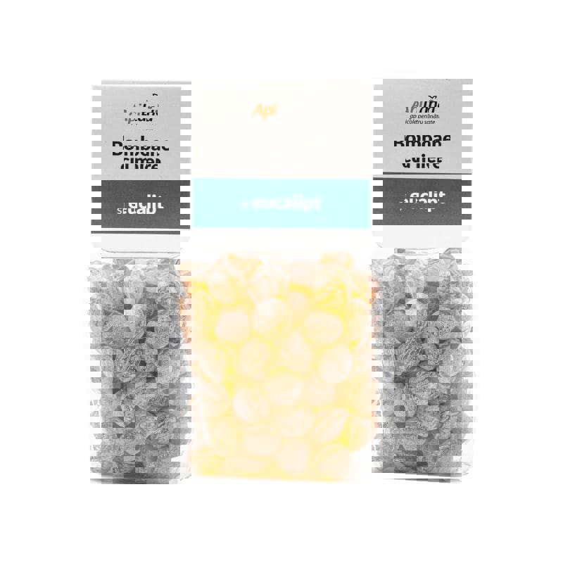 Bomboane cu Miere si Eucalipt 100 grame Apiland