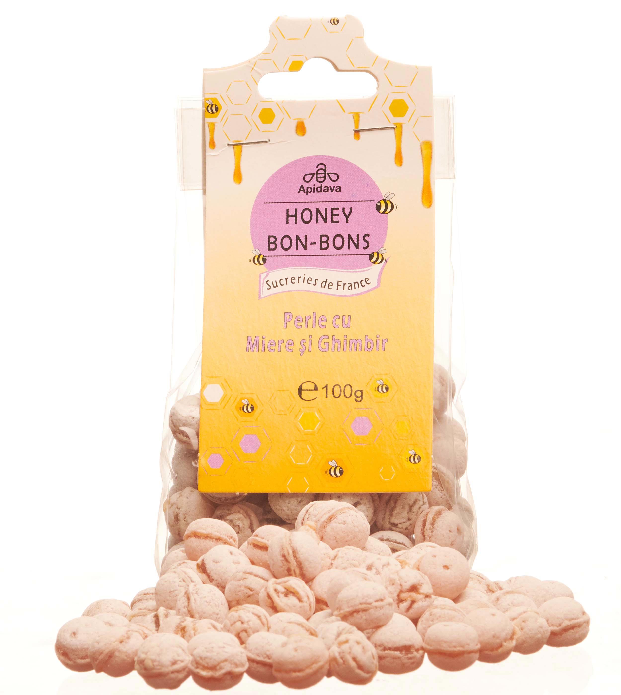 Bomboane Cu Miere si Ghimbir Apidava 100gr