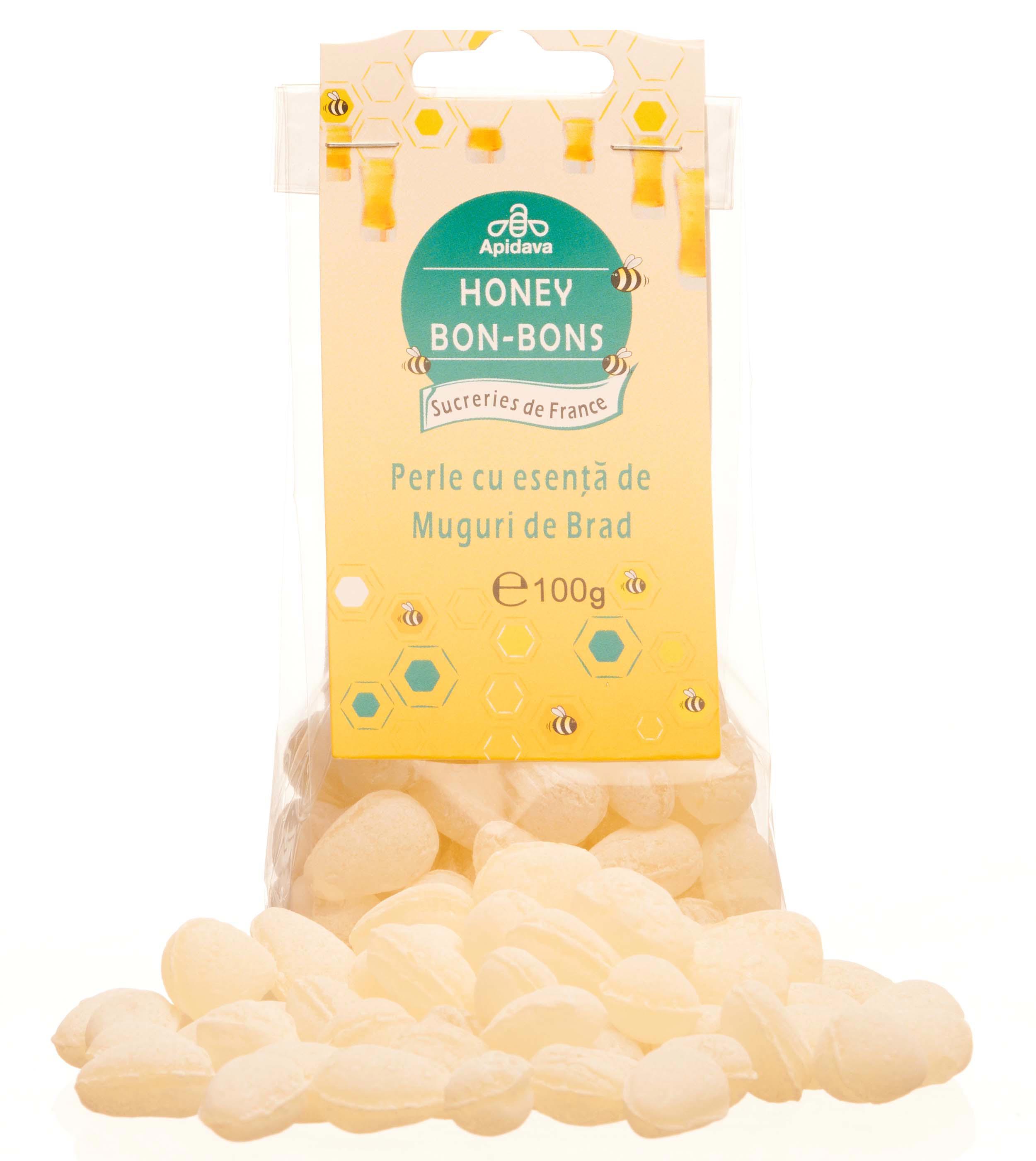 Bomboane Cu Miere si Muguri Brad Apidava 100gr