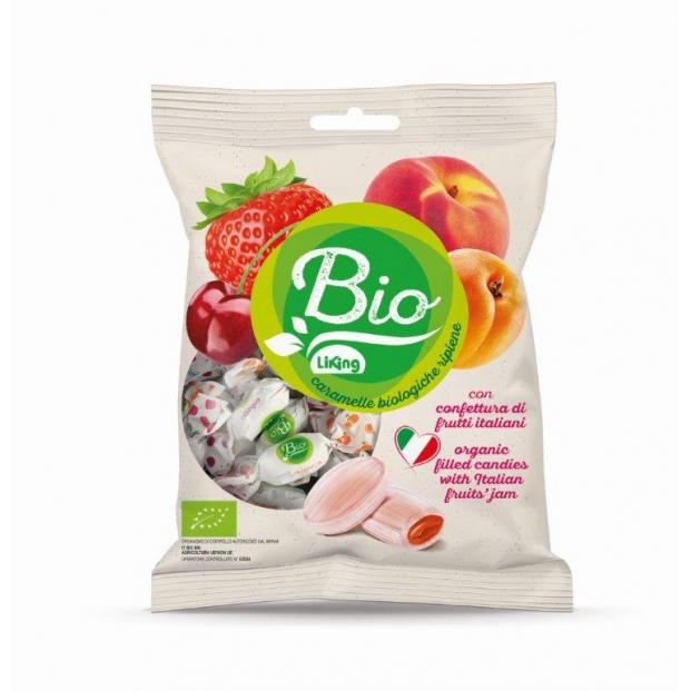 Bomboane cu Sirop de Fructe Bio Fara Gluten Liking 90gr Vivil