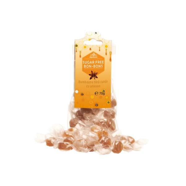 Bomboane Fara Zahar cu Aroma de Anason 70 grame Apidava