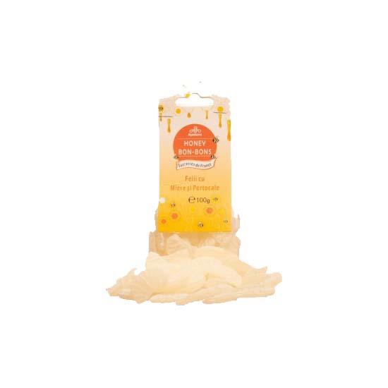 Bomboane Felii de Miere cu Portocale Apidava 100gr