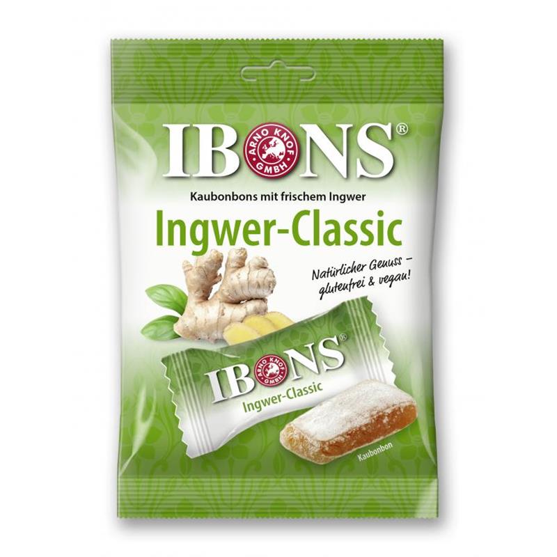 Bomboane Gumate cu Ghimbir Ibons 92gr Vivil