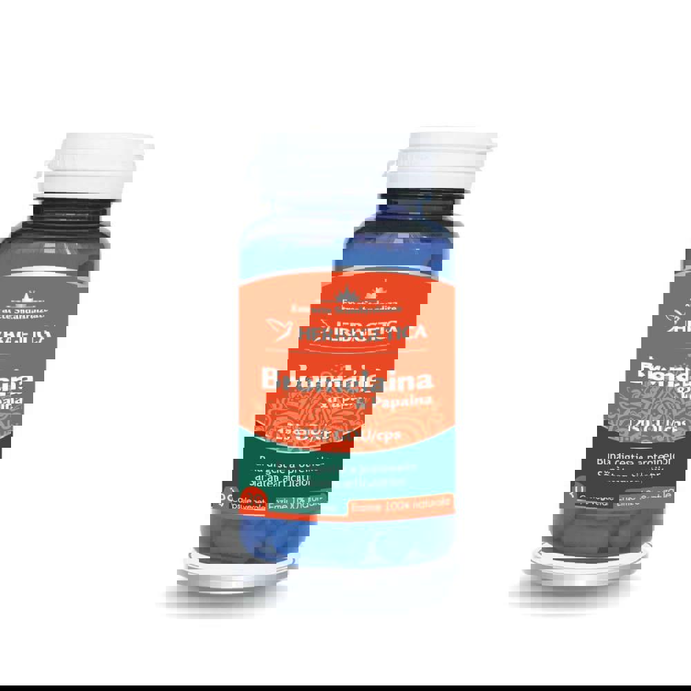 Bromelaina si Papaina 30 capsule Herbagetica