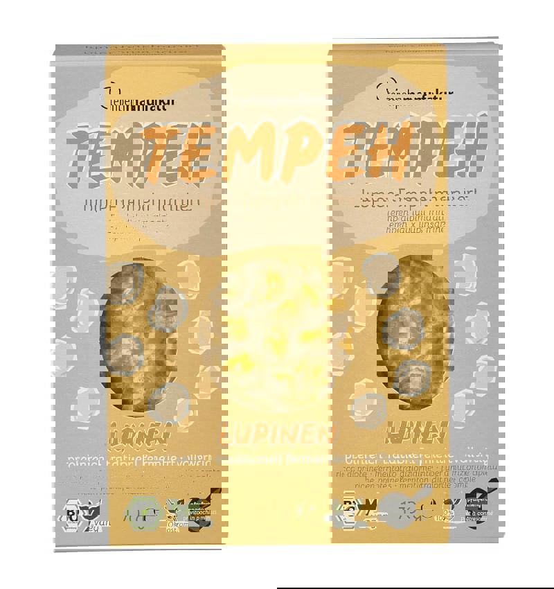 Bucati Natur de Tempeh din Lupin Bio 170 grame Tempehmanufaktur
