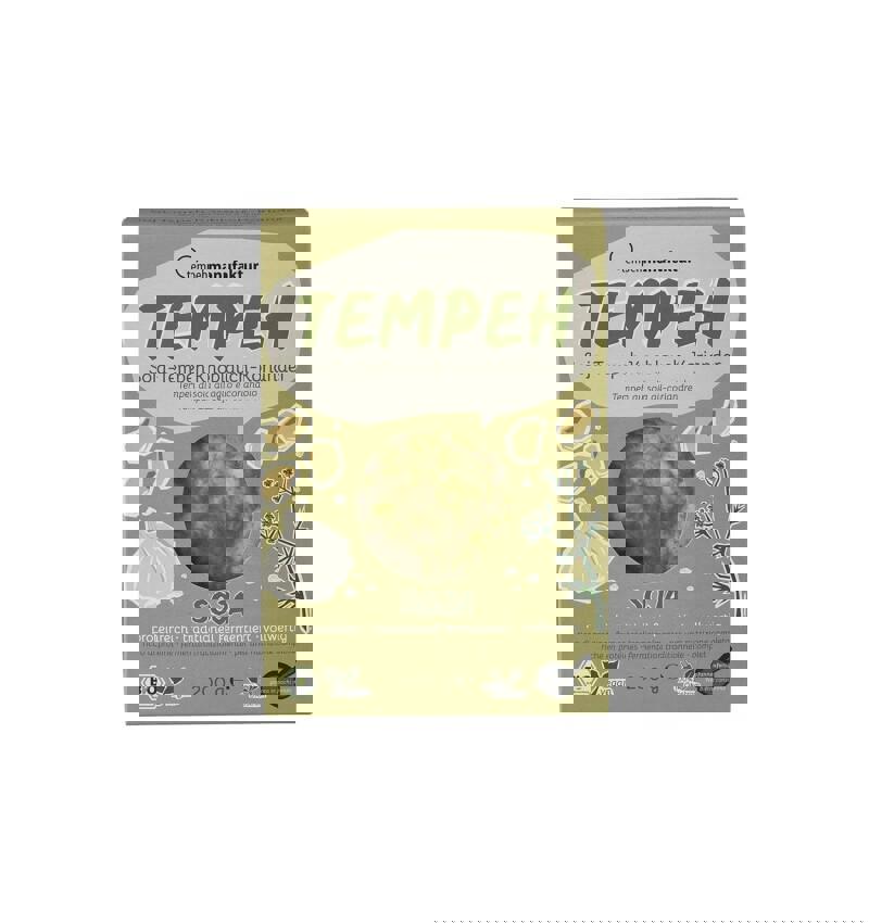 Bucati Natur de Tempeh din Soia cu Coriandru si Usturoi Bio 200 grame Tempehmanufaktur