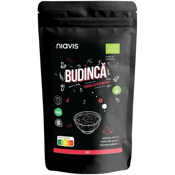 Budinca Instant cu Seminte de In si Macese Bio 150 grame Niavis