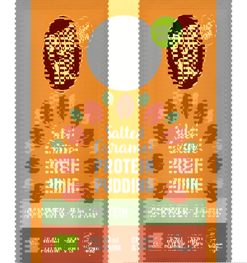 Budinca Proteica de Caramel Sarat 27% Proteina Eco 45 grame Pur Ya