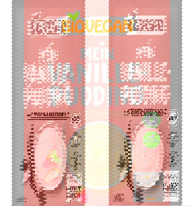 Budinca Vanilie Fara Gluten Bio Biovegan 33gr