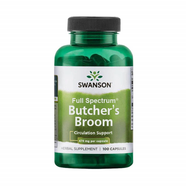 Butcher's Broom (Ghimpe Paduret) 470 miligrame 100 capsule Swanson