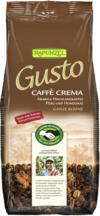 Cafea Bio Gusto Crema Boabe Rapunzel 1kg