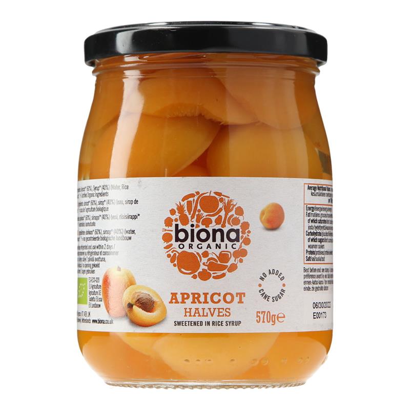 Caise in Sirop de Orez Bio 570 grame Biona