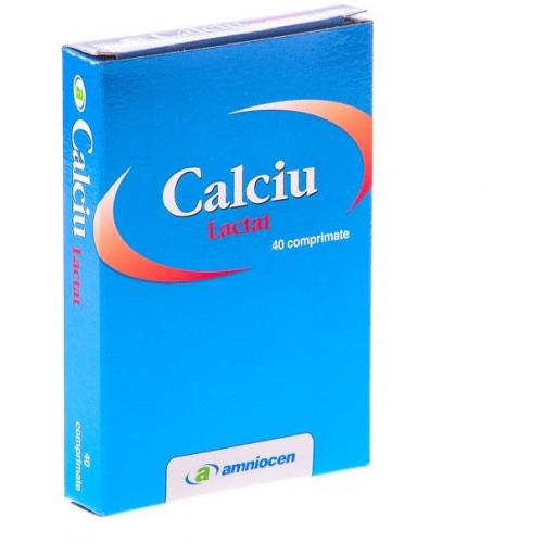 Calciu Lactat Amniocen 40cpr