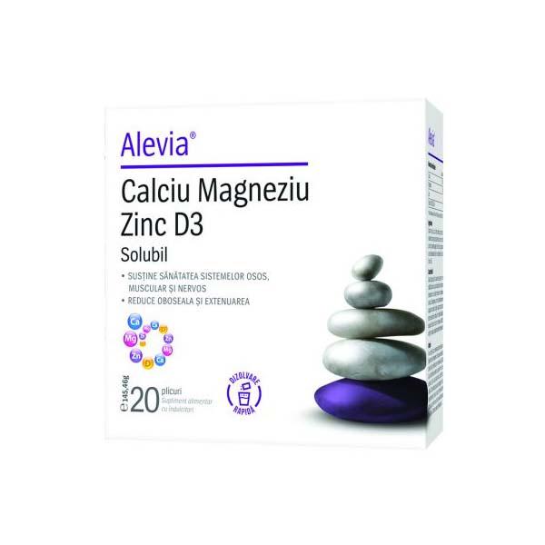 Calciu Magneziu Zinc Alevia 20dz