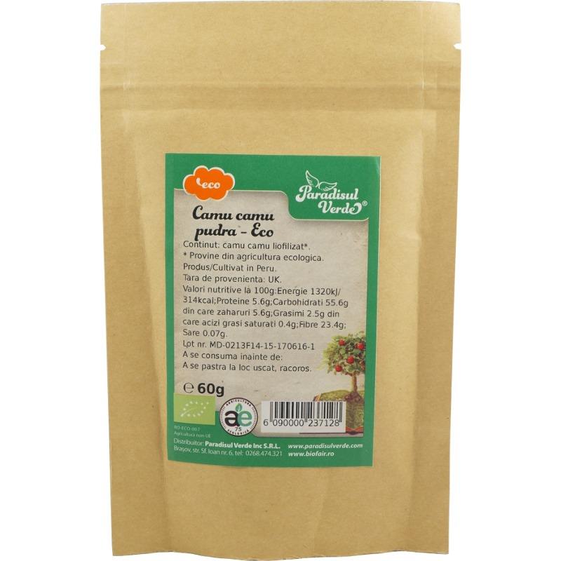 Camu Camu Pulbere Eco Raw Paradisul Verde 60gr