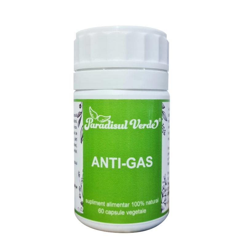 Capsule Vegetale Anti-Gas 60cps Paradisul Verde