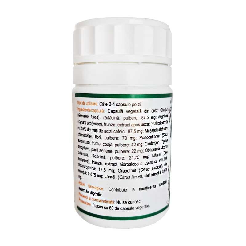 Capsule Vegetale Digestiv 60cps Paradisul Verde