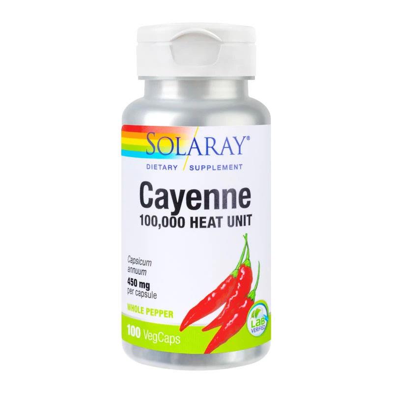 Cayenne (ardei iute) 450mg Solaray 