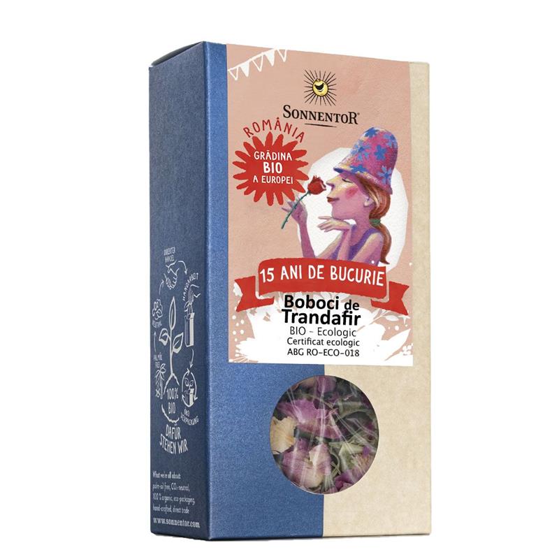 Ceai 15 Ani de Bucurie Boboci de Trandafir Bio 30 grame Sonnentor