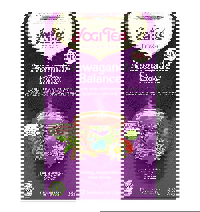 Ceai Ashwagandha Balance Eco 17 pliculețe a 2,0 grame Yogi Tea