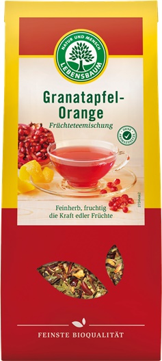 Ceai Bio cu Rodie si Portocala Lebensbaum 75gr