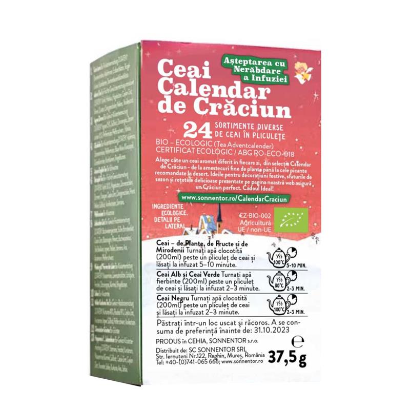 Ceai Calendar de Craciun Bio 24 plicuri Sonnentor