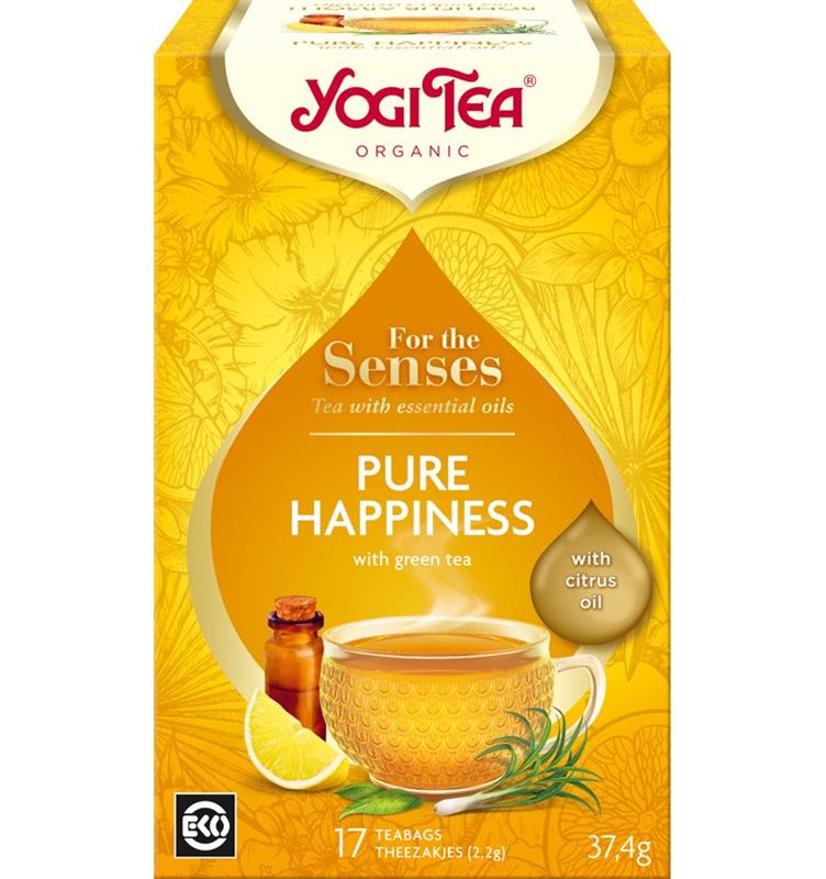 Ceai cu Ulei Esential Fericire Pura Bio 37.40 grame Yogi Tea