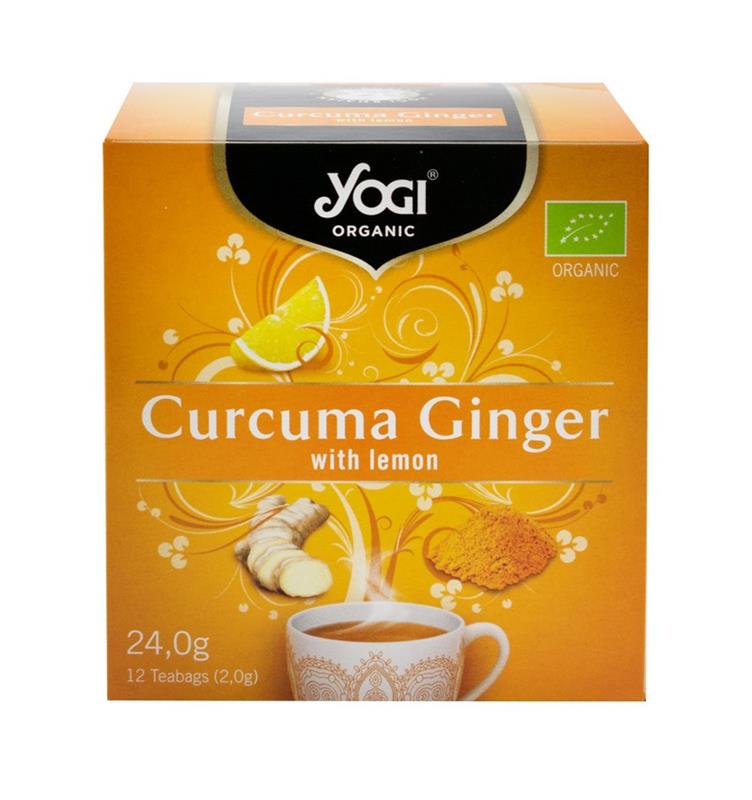 Ceai de Curcuma, Ghimbir si Lamaie Bio 34gr Yogi Tea