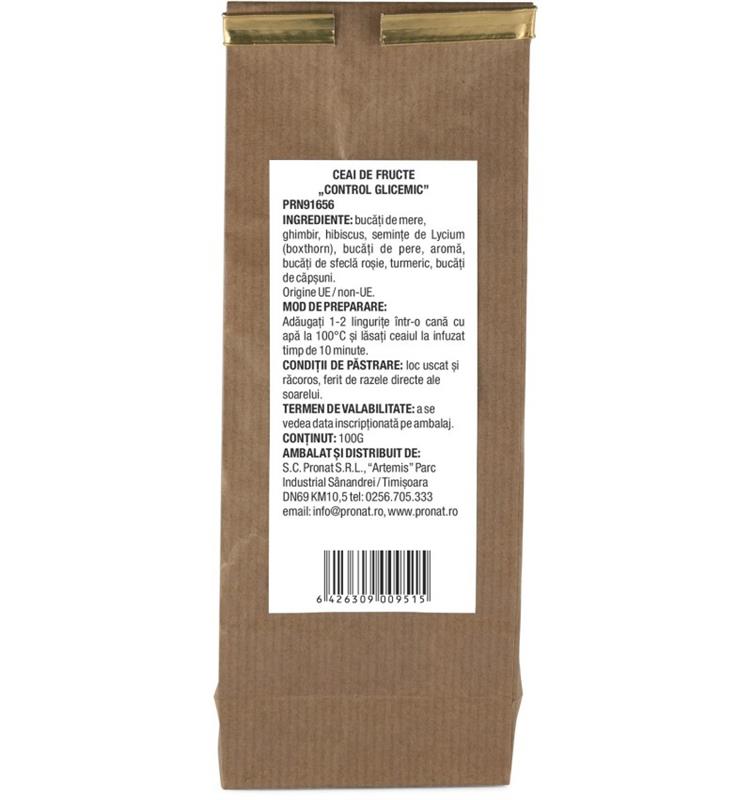 Ceai de Fructe Control Glicemic 100 grame Fruits&Taste