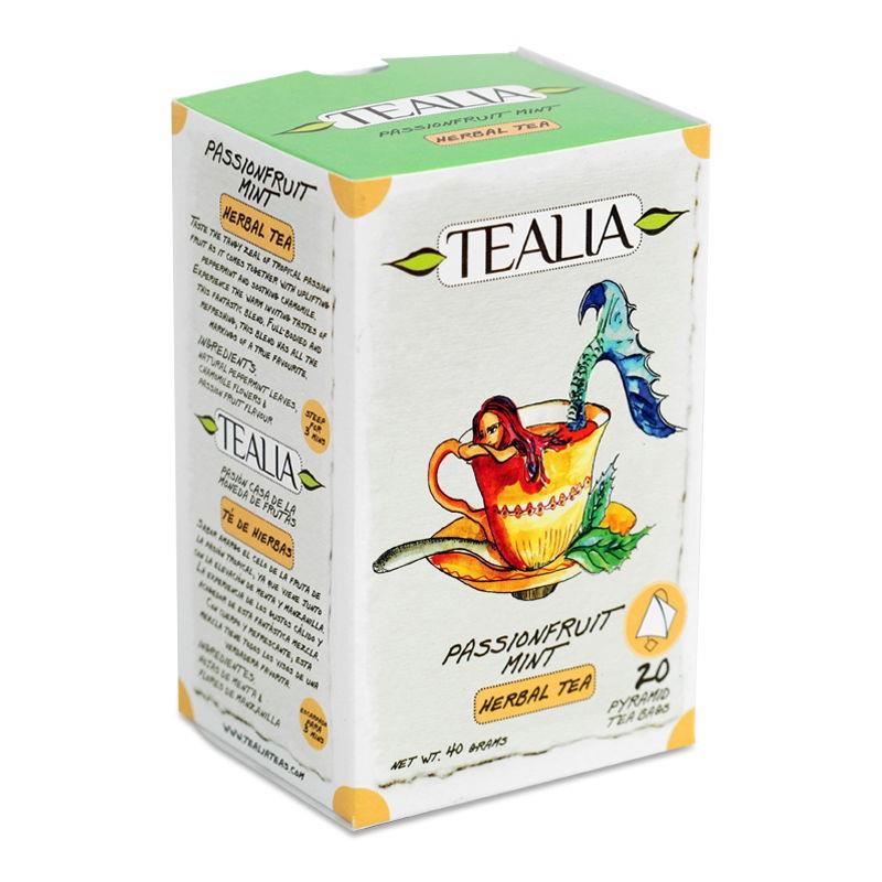 Ceai de Menta si Musetel cu Fructul Pasiunii Tealia 20dz Secom