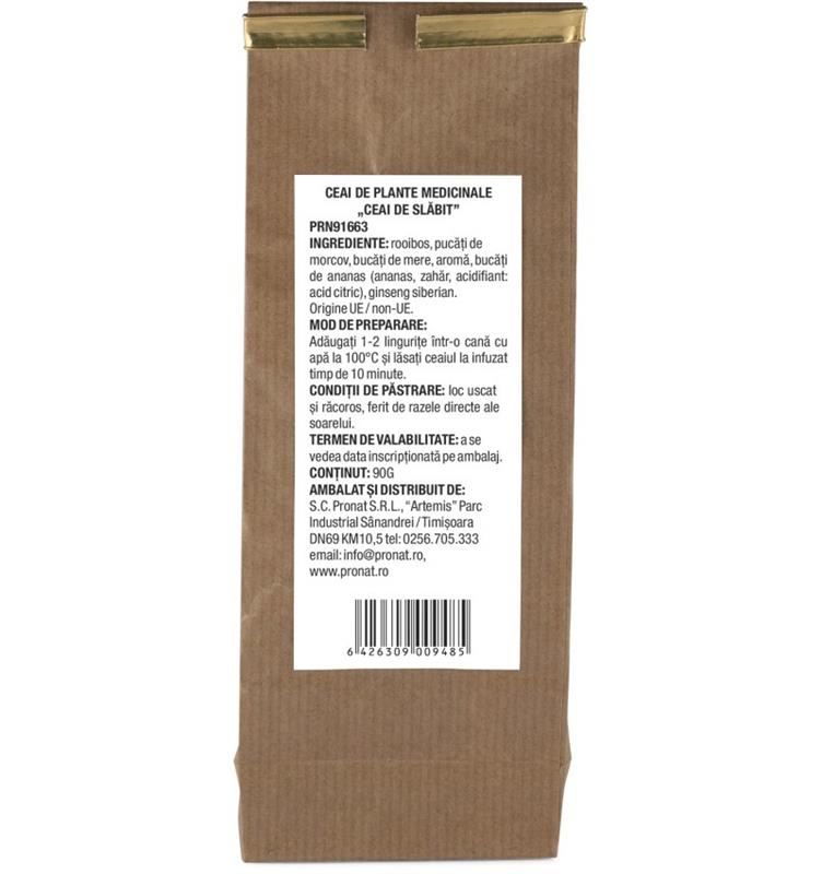 Ceai de Plante Medicinale de Slabit 90 grame Herbs&Taste