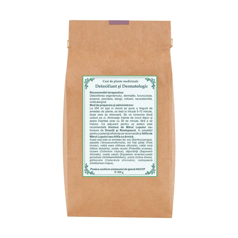 Ceai Dermatologic si Detoxifiant 200gr Apuseni Plant