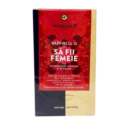 Ceai Happiness Is Sa Fii Femeie Eco 18dz Sonnentor