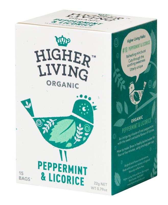 Ceai Menta si Lemn Dulce Bio 15plicuri Higher Living