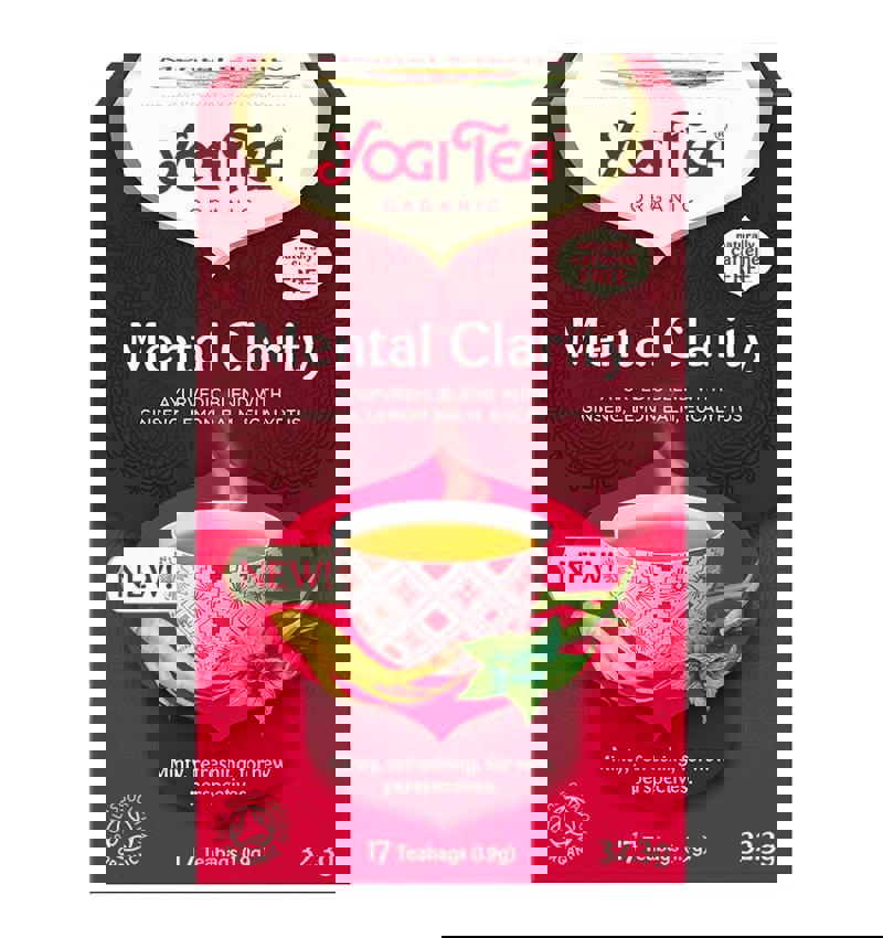 Ceai Mental Clarity Eco 17 pliculete a 1,9 grame Yogi Tea