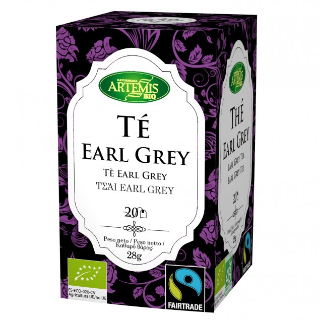 Ceai Negru Earl Grey Bergamota Bio Artemis 20x1.4gr
