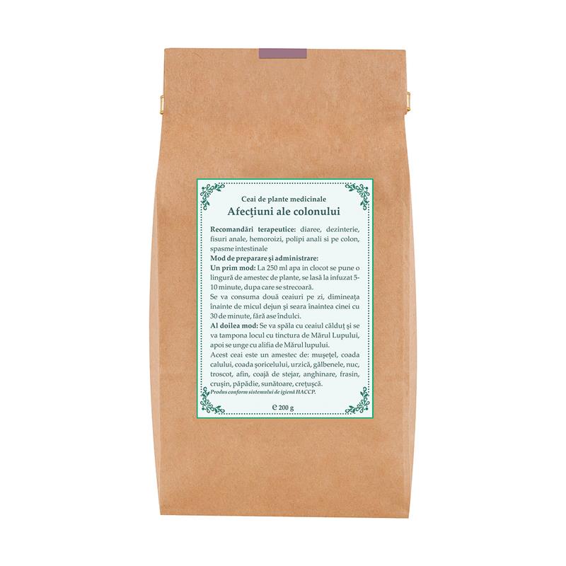Ceai pentru Afectiuni ale Colonului 200gr Apuseni Plant