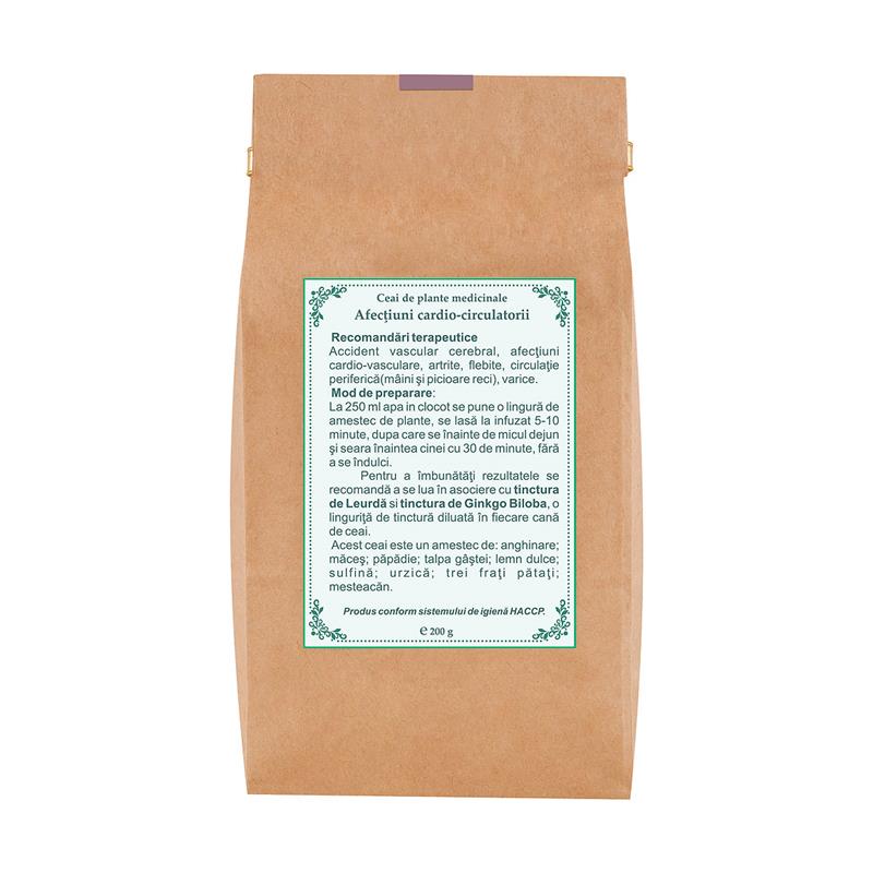 Ceai pentru Afectiuni Cardio-Circulatorii 200gr Apuseni Plant
