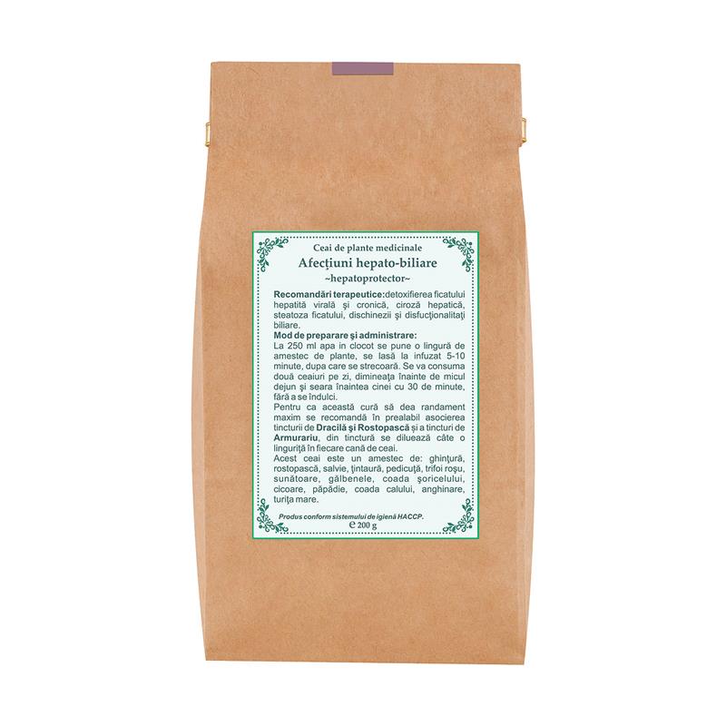 Ceai pentru Afectiuni Hepato-Biliare 200gr Apuseni Plant